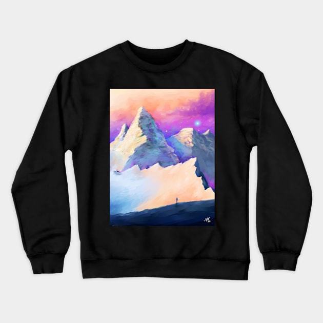 Landscape Crewneck Sweatshirt by Marounkai